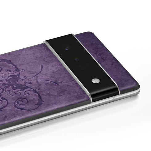 Brigid Ashwood Purple Damask Butterfly Google Pixel 6 Skin